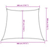 Sonnensegel Beige Tudosi 3/4x3 m (160 g/m² HDPE)