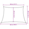 Beiges Sonnensegel Tudosi 4/5x3 m (160 g/m² HDPE)