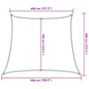 Beige aurinkopurje Tudosi 4/5x4 m (160 g/m² hdpe)