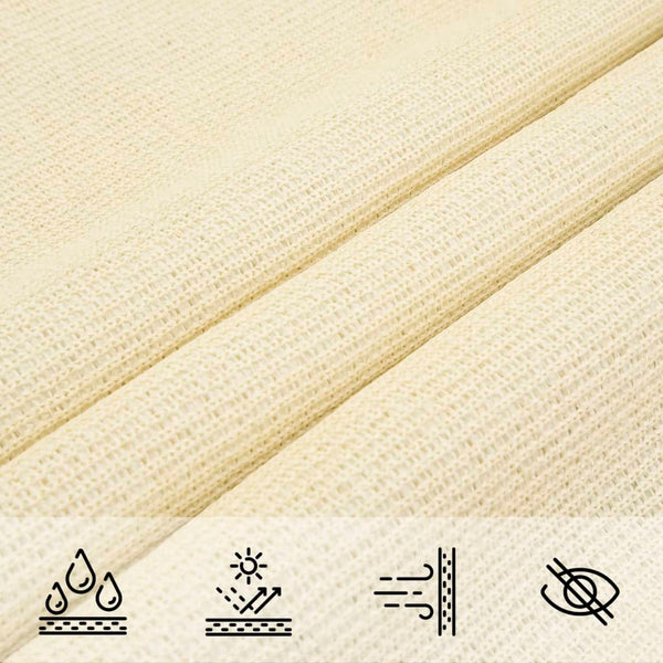 Creme Sonnensegel Cristodora 3x5 m (160 g/m² HDPE)