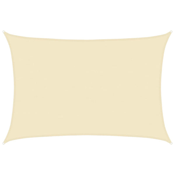 Cremefarbenes Sonnensegel Cristodora 5x7 m (160 g/m² HDPE)