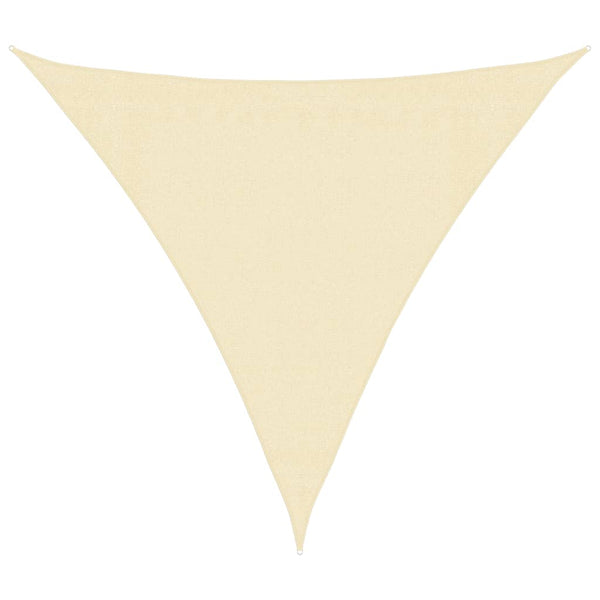 Creme Sonnensegel Epamimondas 3x3x3 m (160 g/m² HDPE)