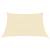 Cremefarbenes Sonnensegel Tudosi 3/4x2 m (160 g/m² HDPE)