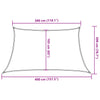 Cremefarbenes Sonnensegel Tudosi 3/4x2 m (160 g/m² HDPE)
