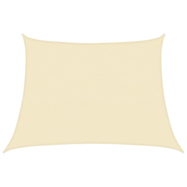 Cremefarbenes Sonnensegel Tudosi 4/5x3 m (160 g/m² HDPE)