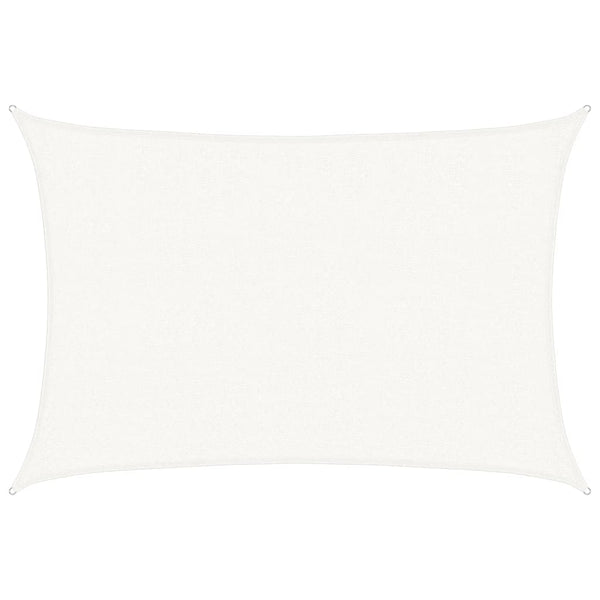 Weißes Sonnensegel Cristodora 2,5x4 m (160 g/m² HDPE)