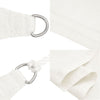 Weißes Sonnensegel Cristodora 2,5x4,5 m (160 g/m² HDPE)