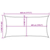 Weißes Sonnensegel Cristodora 2,5x4,5 m (160 g/m² HDPE)