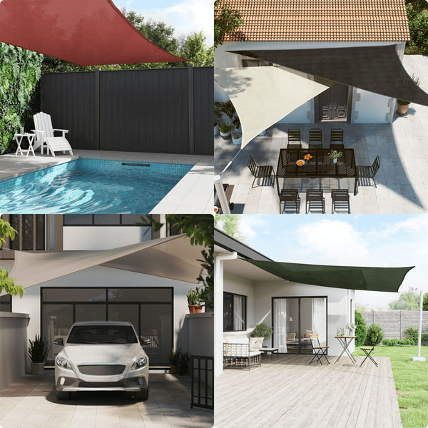 Weißes Sonnensegel Cristodora 3,5x4,5 m (160 g/m² HDPE)