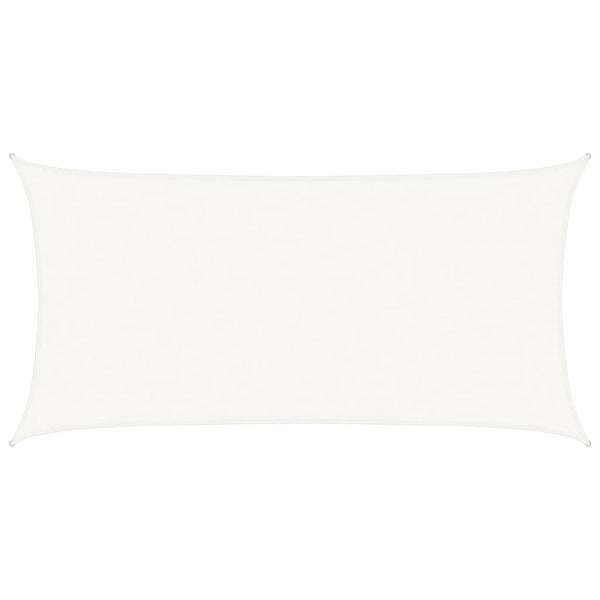 Weißes Sonnensegel Cristodora 4x7 m (160 g/m² HDPE)