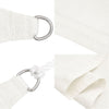 Weißes Sonnensegel Cristodora 4x7 m (160 g/m² HDPE)