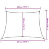 Weißes Sonnensegel Tudosi 4/5x3 m (160 g/m² HDPE)