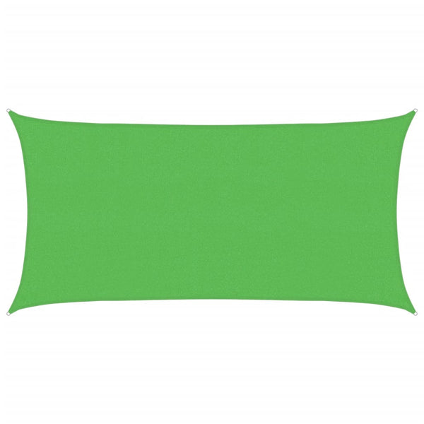 Vaaleanvihreä aurinkopurje Cristodora 2x3,5 m (160 g/m² hdpe)