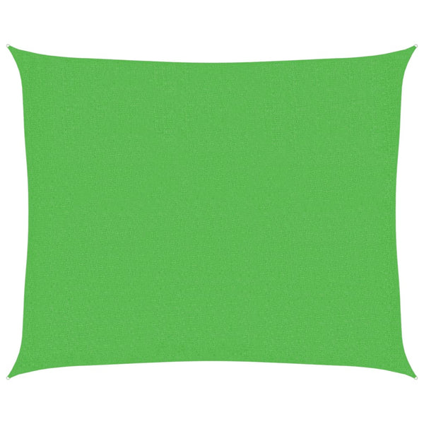 Vaaleanvihreä aurinkopurje Cristodora 2,5x3 m (160 g/m² hdpe)