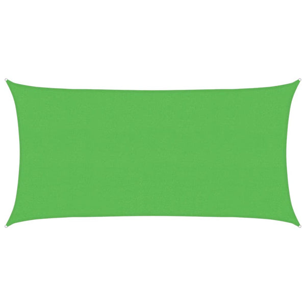 Vaaleanvihreä aurinkopurje Cristodora 2,5x4,5 m (160 g/m² hdpe)