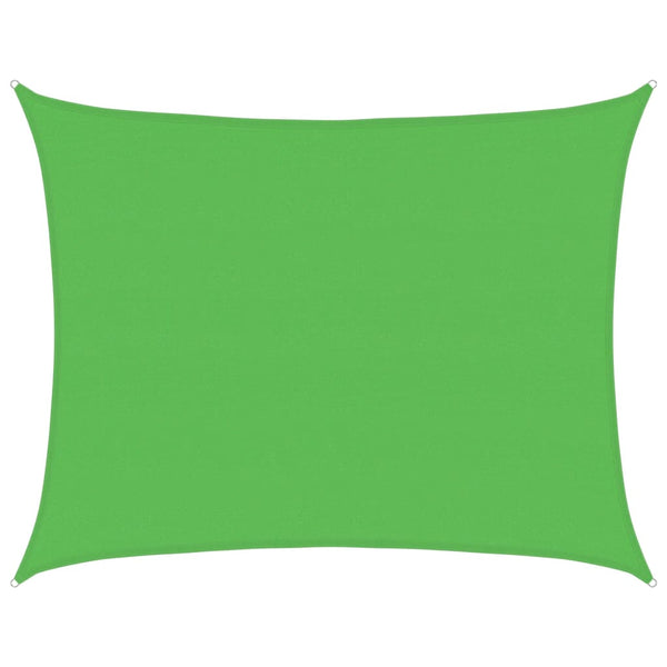 Vaaleanvihreä aurinkopurje Cristodora 6x7 m (160 g/m² hdpe)
