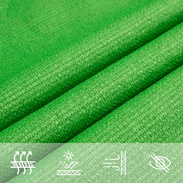 Sonnensegel hellgrün Epamimondas 5x6x6 m (160 g/m² HDPE)