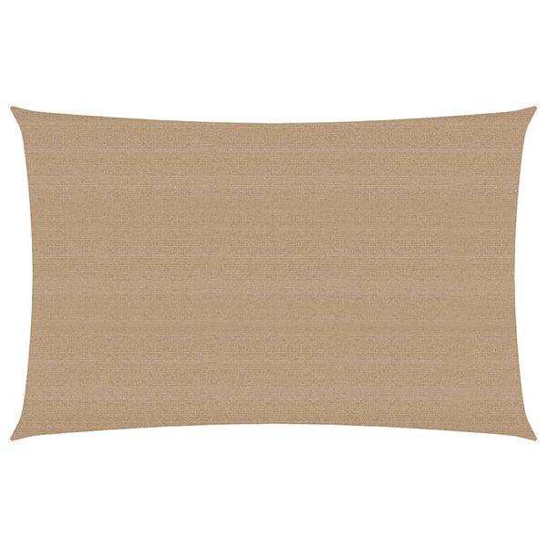 Graubraunes Sonnensegel Cristodora 3x5 m (160 g/m² HDPE)