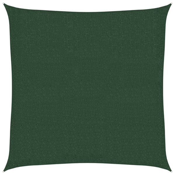 Dunkelgrünes Sonnensegel Huth 3x3 m (160 g/m² HDPE)