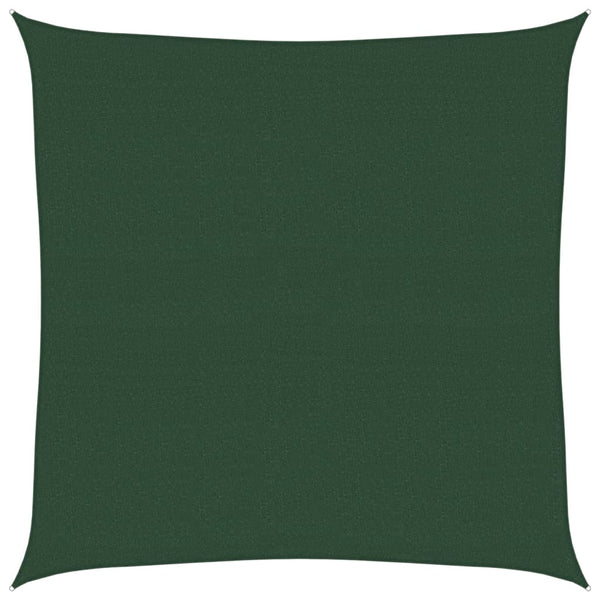 Dunkelgrünes Sonnensegel Huth 4x4 m (160 g/m² HDPE)