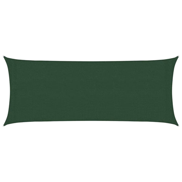 Dunkelgrünes Sonnensegel Cristodora 2x5 m (160 g/m², HDPE)