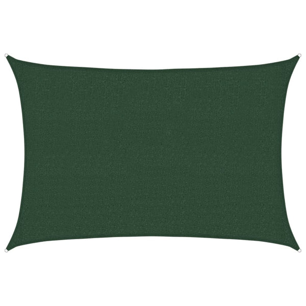 Dunkelgrünes Sonnensegel Cristodora 2,5x3,5 m (160 g/m² HDPE)