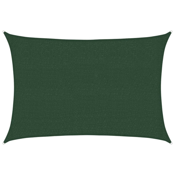 Dunkelgrünes Sonnensegel Cristodora 2,5x4 m (160 g/m² HDPE)