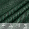 Dunkelgrünes Sonnensegel Cristodora 2,5x4 m (160 g/m² HDPE)