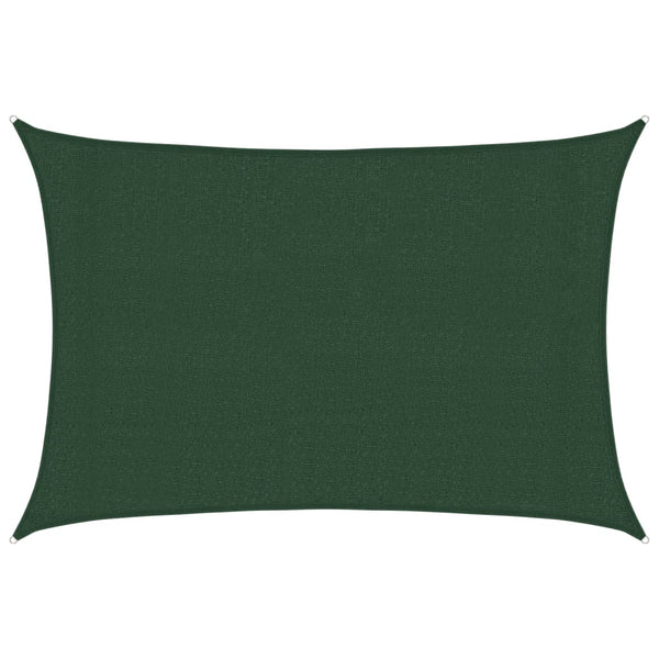 Tummanvihreä aurinkopurje Cristodora 3x4,5 m (160 g/m², hdpe)