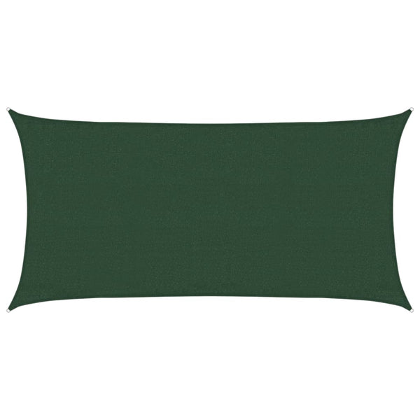 Tummanvihreä aurinkopurje Cristodora 3x6 m (160 g/m² hdpe)