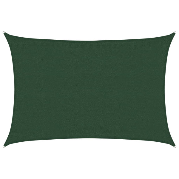 Dunkelgrünes Sonnensegel Cristodora 3,5x4,5 m (160 g/m² HDPE)