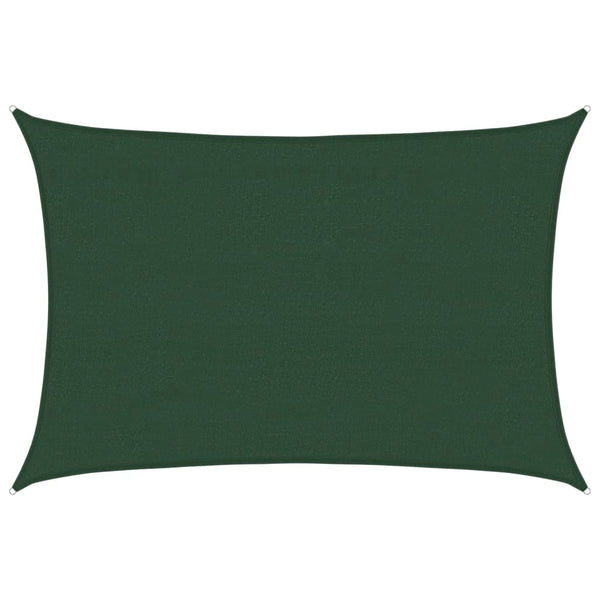 Dunkelgrünes Sonnensegel Cristodora 4x5 m (160 g/m² HDPE)