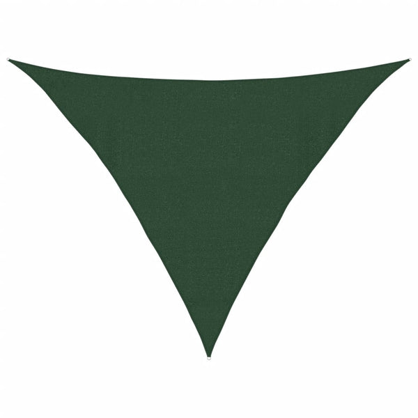 Dunkelgrünes Sonnensegel Epamimondas 4x4x5,8 m (160 g/m² HDPE)