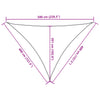 Dunkelgrünes Sonnensegel Epamimondas 4x4x5,8 m (160 g/m² HDPE)
