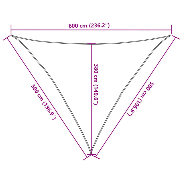 Dunkelgrünes Sonnensegel Epamimondas 5x5x6 m (160 g/m² HDPE)