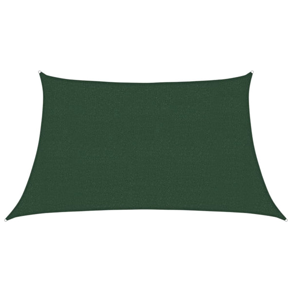 Dunkelgrünes Sonnensegel Tudosi 3/4x2 m (160 g/m², HDPE)