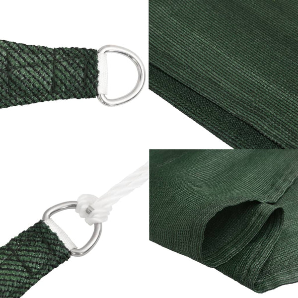 Dunkelgrünes Sonnensegel Tudosi 3/4x2 m (160 g/m², HDPE)