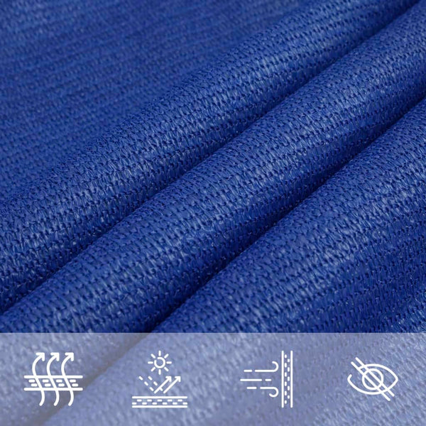Blaues Sonnensegel Huth 2,5x2,5 m (160 g/m² HDPE)