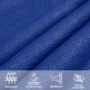 Blaues Sonnensegel Cristodora 2,5x4 m (160 g/m² HDPE)