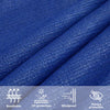 Sininen aurinkopurje Cristodora 2,5x4,5 m (160 g/m² hdpe)