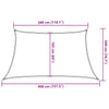 Blaues Sonnensegel Tudosi 3/4x2 m (160 g/m² HDPE)