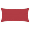 Rotes Sonnensegel Cristodora 2x3,5 m (160 g/m² HDPE)
