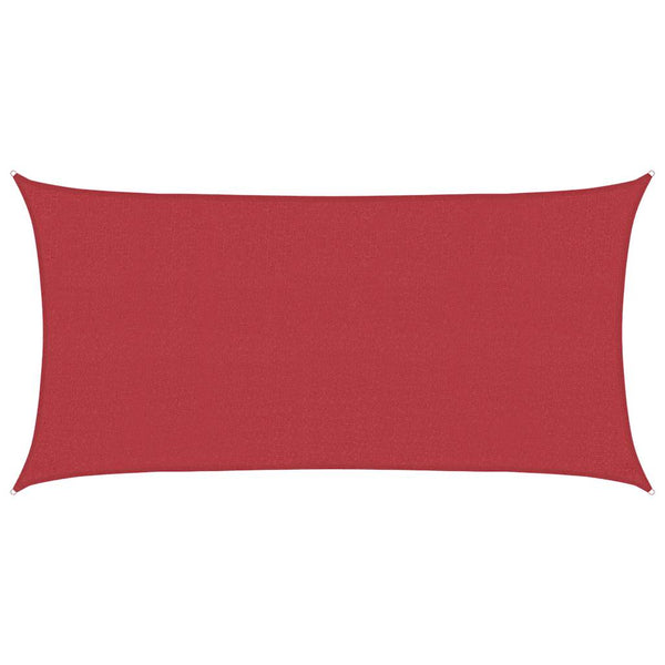 Rotes Sonnensegel Cristodora 2x3,5 m (160 g/m² HDPE)