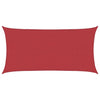 Rotes Sonnensegel Cristodora 2x4 m (160 g/m² HDPE)