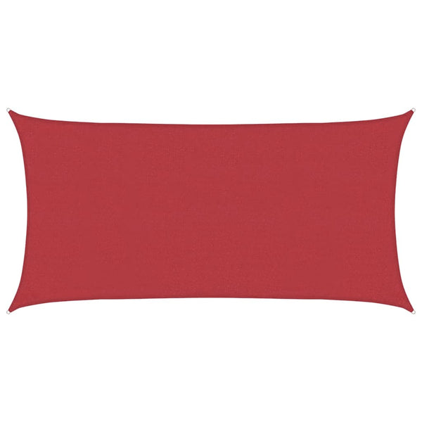 Rotes Sonnensegel Cristodora 2x4 m (160 g/m² HDPE)