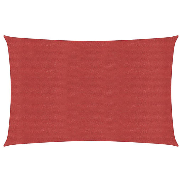 Punainen aurinkopurje Cristodora 2,5x5 m (160 g/m² hdpe)