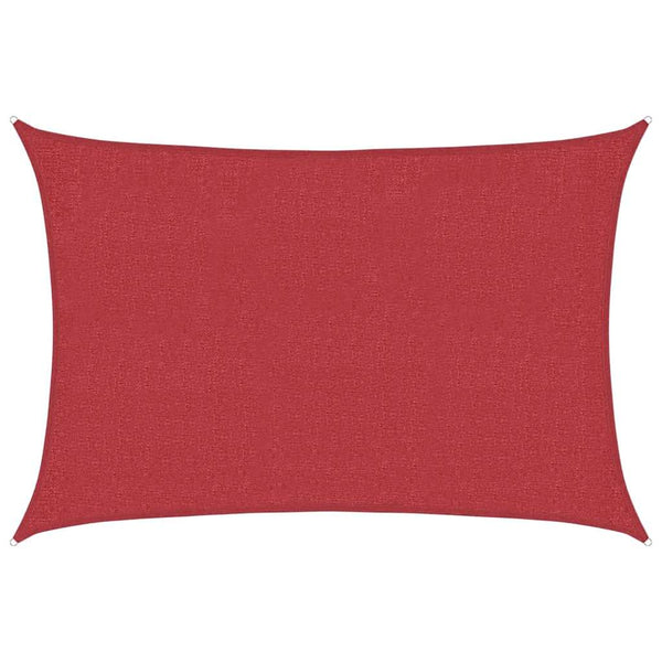 Rotes Sonnensegel Cristodora 3x4,5 m (160 g/m² HDPE)