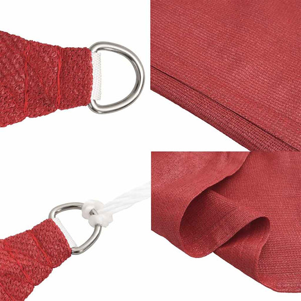 Rotes Sonnensegel Cristodora 3x4,5 m (160 g/m² HDPE)