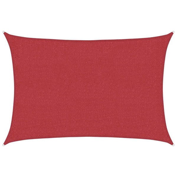 Punainen aurinkopurje Cristodora 3x5 m (160 g/m² hdpe)