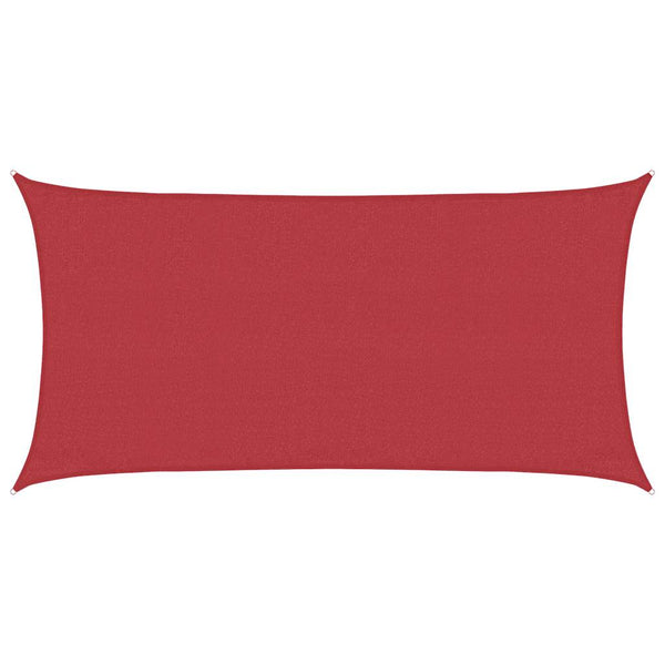 Rotes Sonnensegel Cristodora 3x6 m (160 g/m² HDPE)